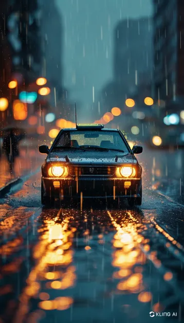 ผู้ขับลดความเร็ว เปิดไฟหน้าและใช้ปัดน้ำฝนเพื่อความปลอดภัยในช่วงฝนตกหนัก