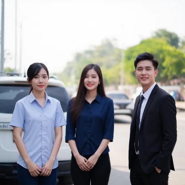 รถพนักงานประกันเดินทางมาถึงที่เกิดเหตุทันที แสดงถึงความรวดเร็วในการช่วยเหลือผู้เอาประกัน