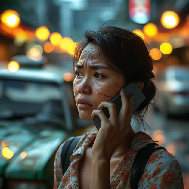 ภาพแสดงขั้นตอนหลังเกิดอุบัติเหตุ โดยใช้แอปพลิเคชันประกันรถยนต์ออนไลน์ในการแจ้งเคลม